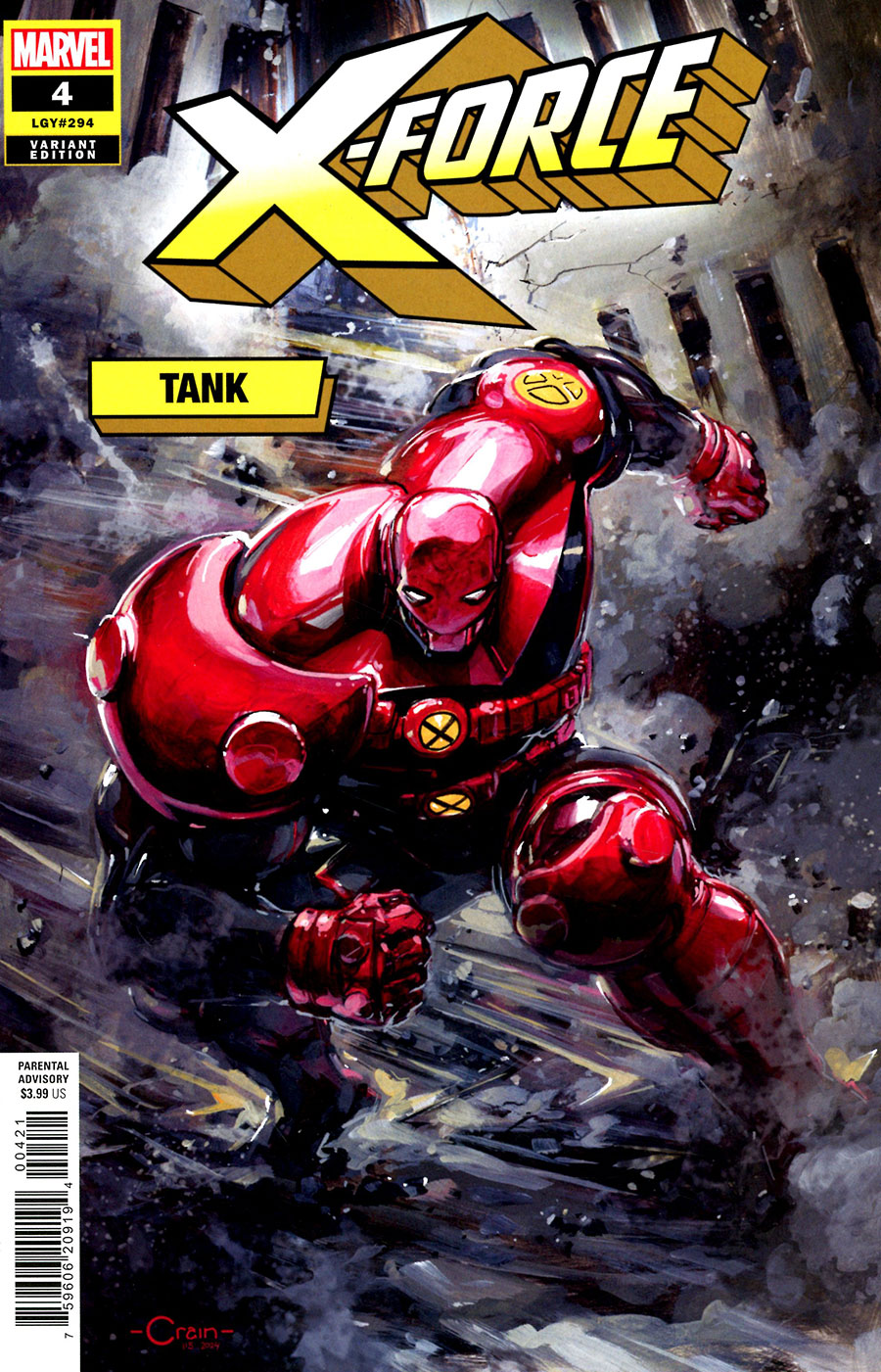 X-Force Vol 7 #4 Cover B Variant Clayton Crain Tank Cover