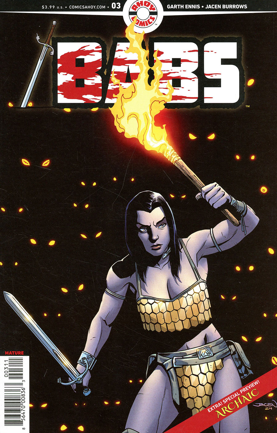 Babs #3 Cover A Regular Jacen Burrows Cover