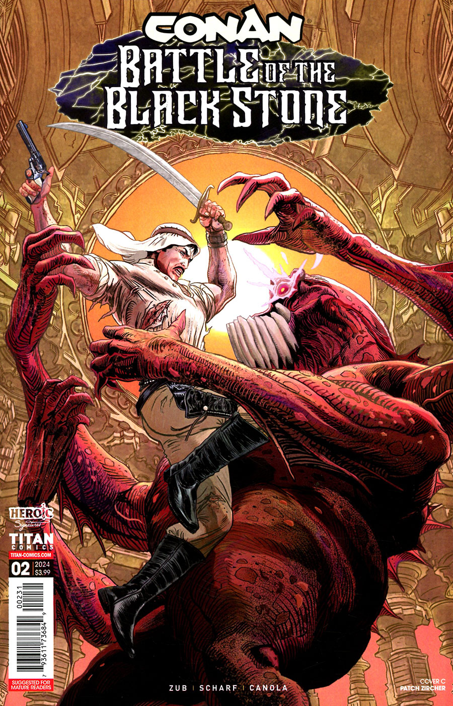 Conan The Barbarian Battle Of The Black Stone #2 Cover C Variant Patch Zircher Cover