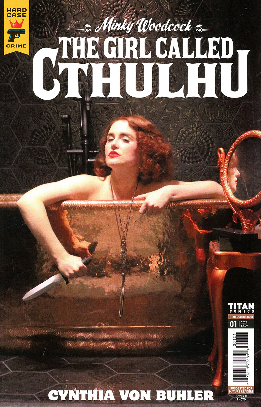 Hard Case Crime Minky Woodcock The Girl Called Cthulhu #1 Cover B Variant Photo Cover