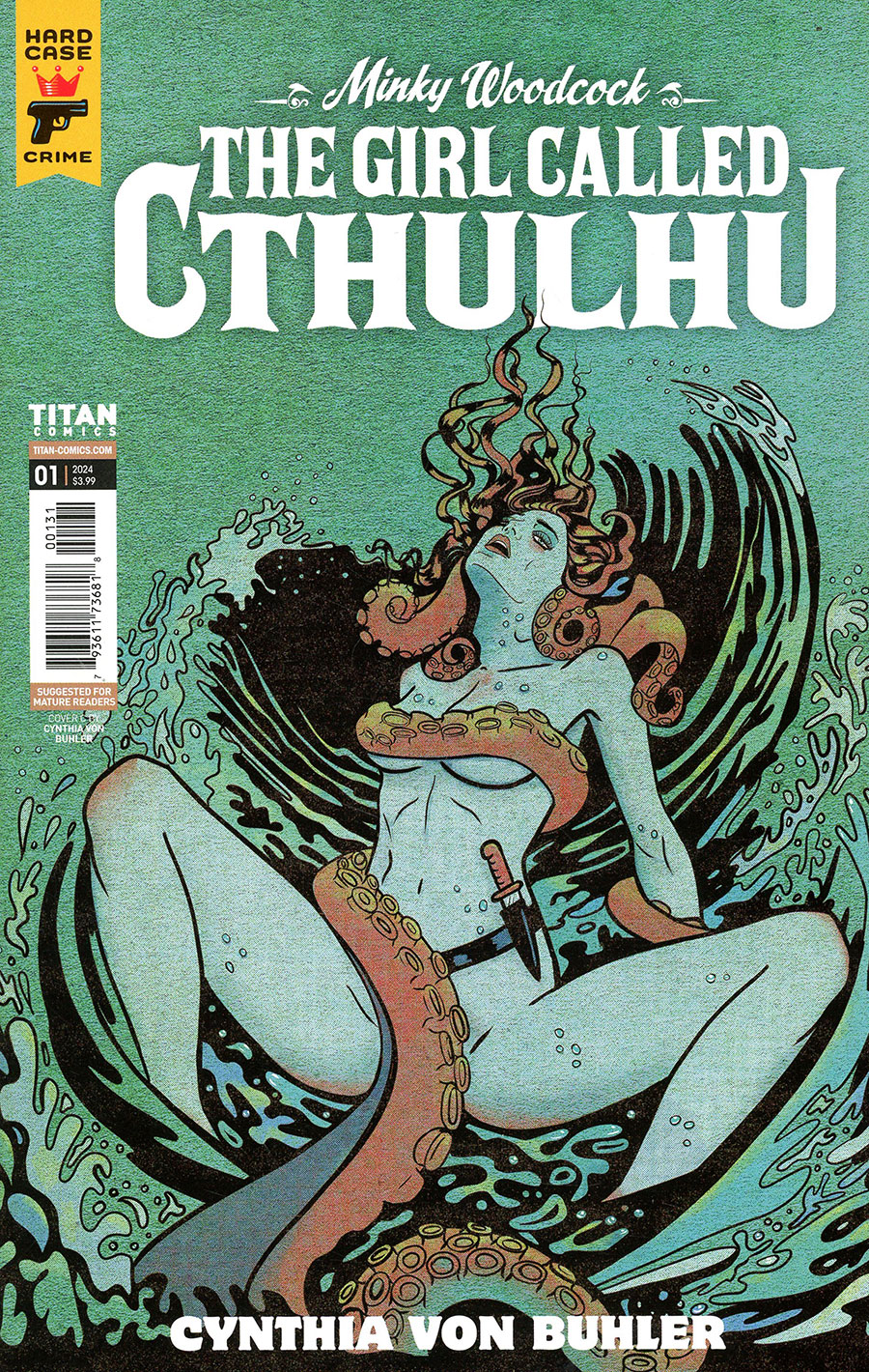 Hard Case Crime Minky Woodcock The Girl Called Cthulhu #1 Cover C Variant Cynthia Von Buhler Cover