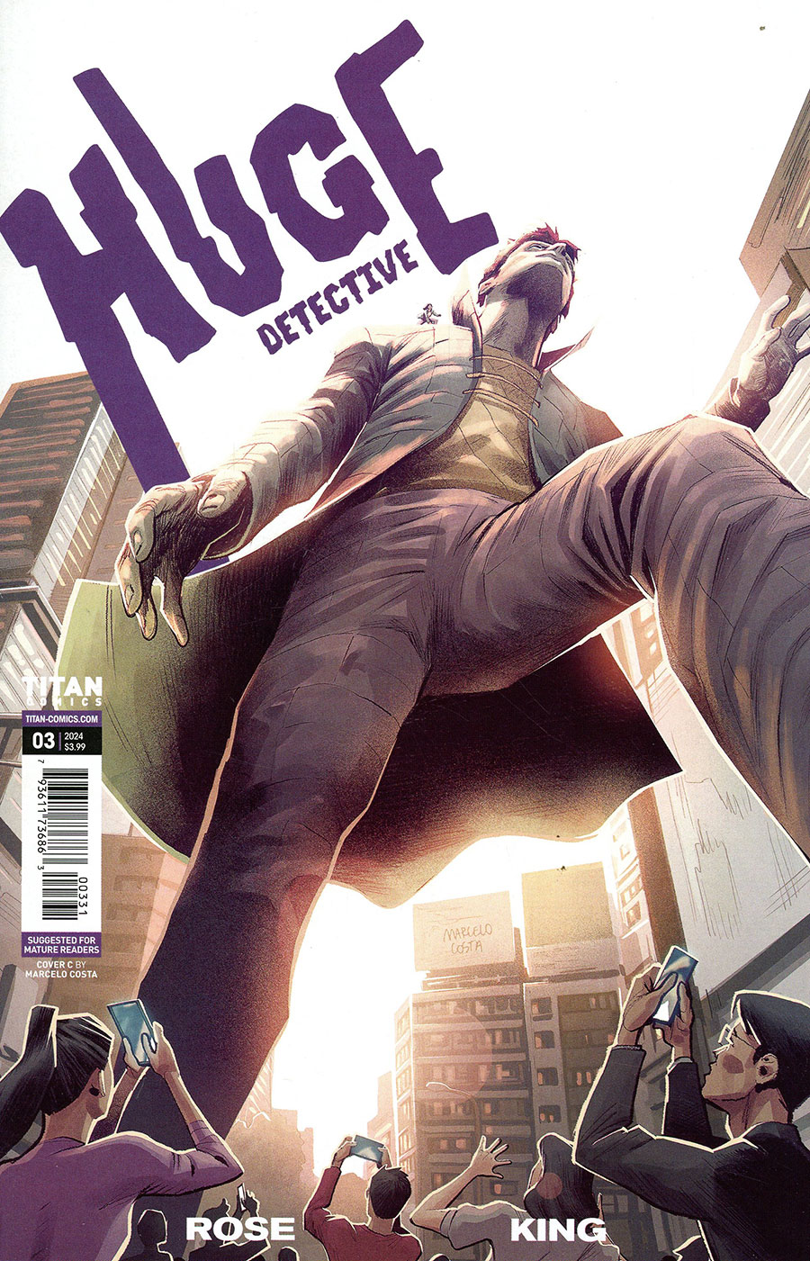 Huge Detective #3 Cover C Variant Marcelo Costa Cover