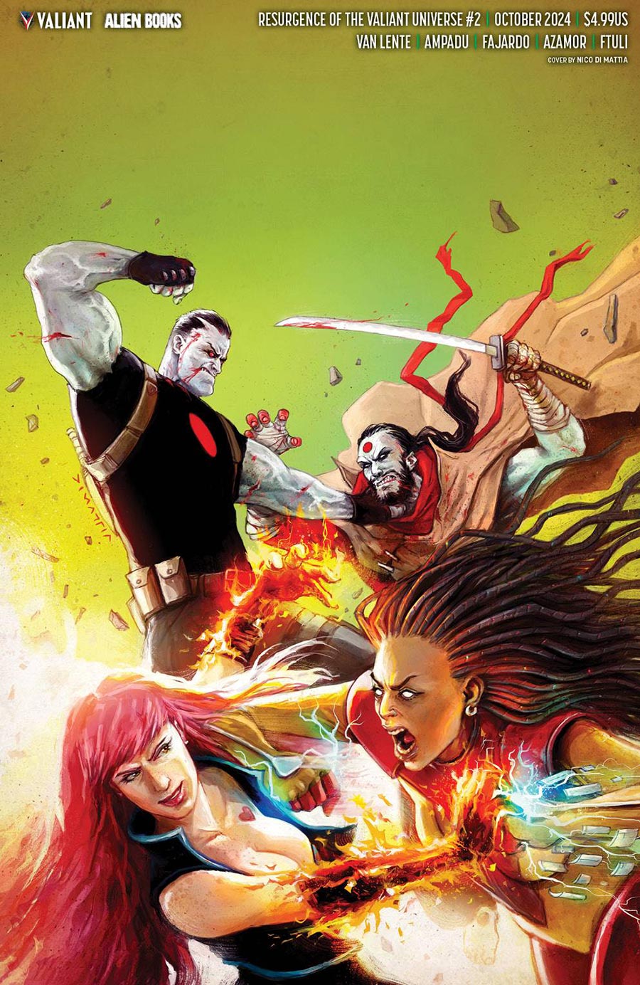 Resurgence Of The Valiant Universe #2 Cover D Variant Nico Di Mattia Virgin Cover