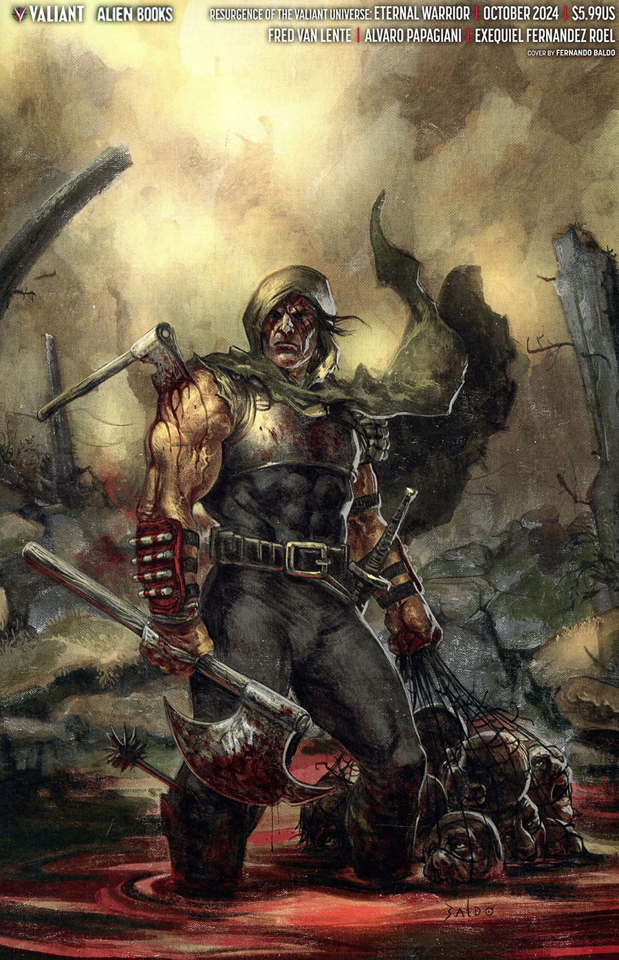 Resurgence Of The Valiant Universe Eternal Warrior #1 (One Shot) Cover F Variant Fernando Baldo Virgin Cover