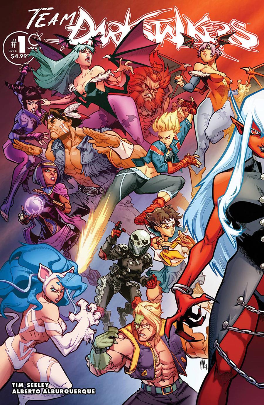 Team Darkstalkers #1 (One Shot) Cover B Variant Rafael Albuquerque Connecting Cover