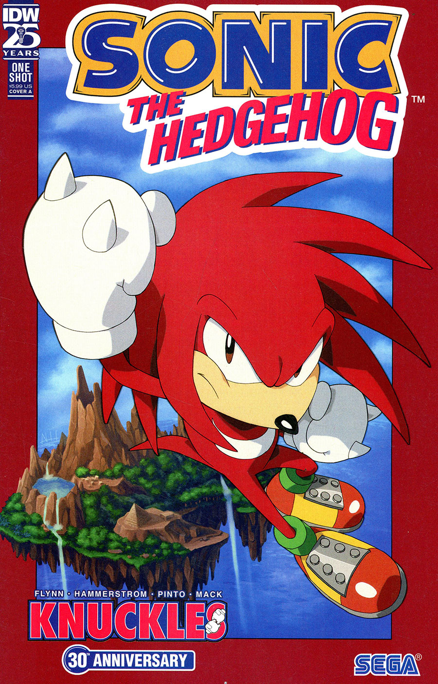 Sonic The Hedgehog Knuckles 30th Anniversary Special #1 (One Shot) Cover A Regular Aaron Hammerstrom Cover