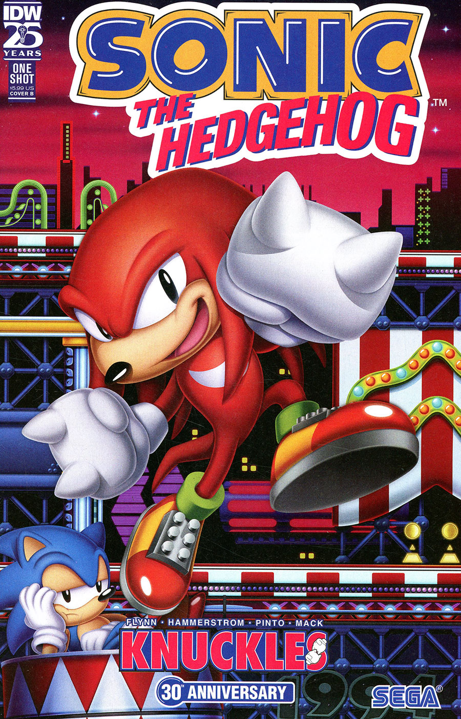 Sonic The Hedgehog Knuckles 30th Anniversary Special #1 (One Shot) Cover B Variant Mark Hughes Cover