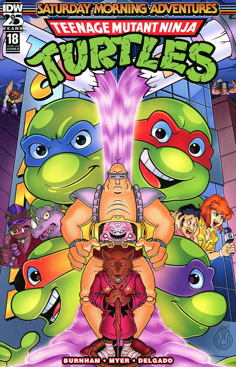 Teenage Mutant Ninja Turtles Saturday Morning Adventures Continued #18 Cover B Variant Rik Mack Cover