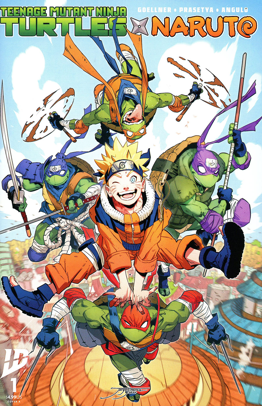 Teenage Mutant Ninja Turtles x Naruto #1 Cover A Regular Jorge Jimenez Cover (Limit 1 Per Customer)
