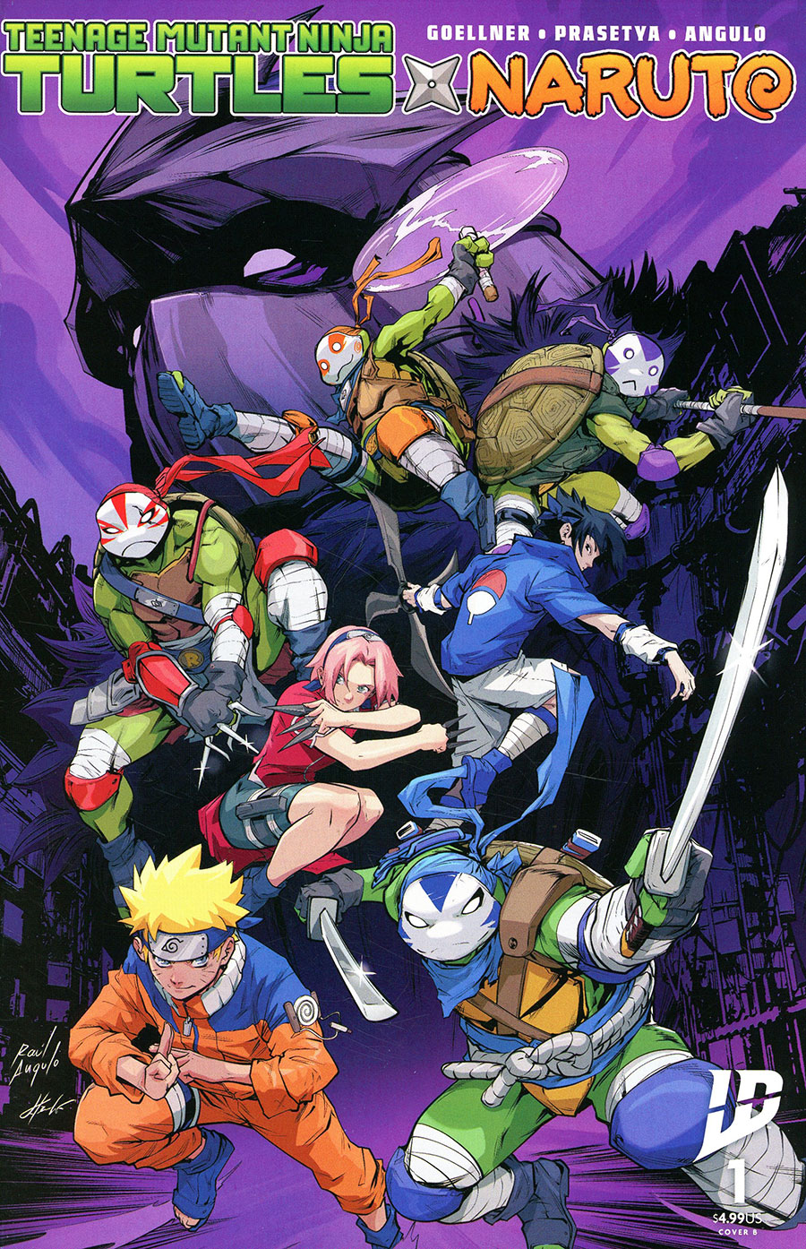 Teenage Mutant Ninja Turtles x Naruto #1 Cover B Variant Hendry Prasetya Cover