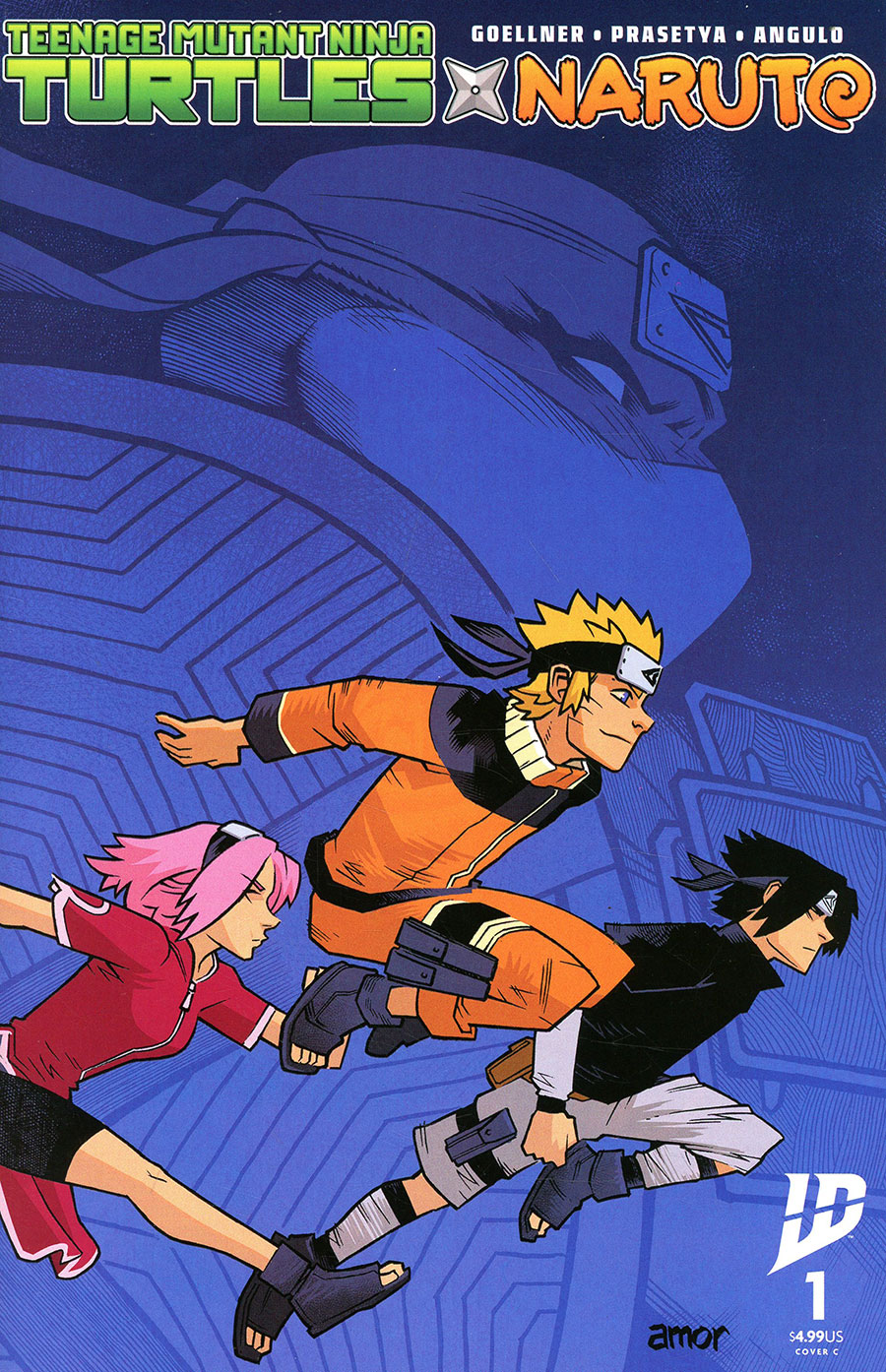 Teenage Mutant Ninja Turtles x Naruto #1 Cover C Variant John Amor Cover