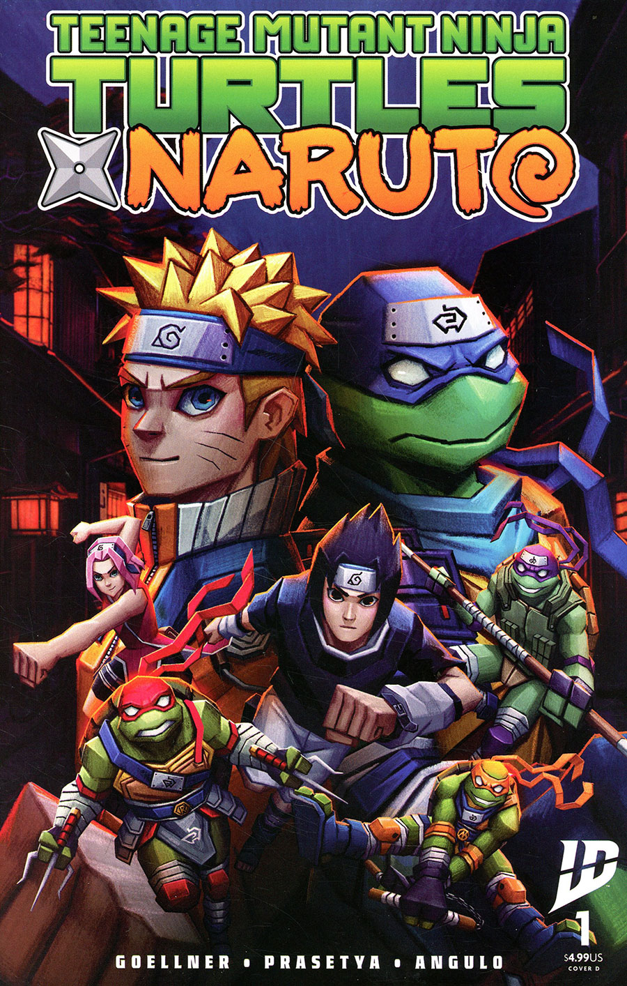 Teenage Mutant Ninja Turtles x Naruto #1 Cover D Variant Andres Moncayo Cover