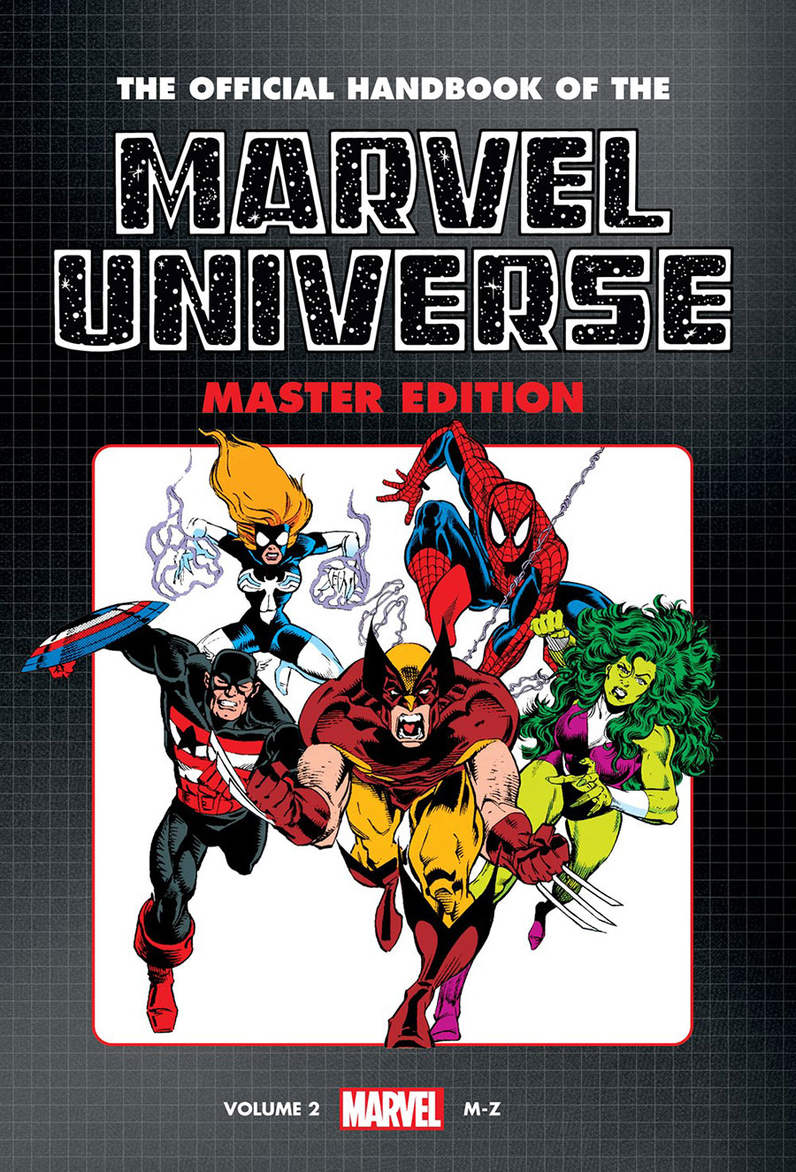 Official Handbook Of The Marvel Universe Master Edition Omnibus Vol 2 HC Book Market Heroes Cover