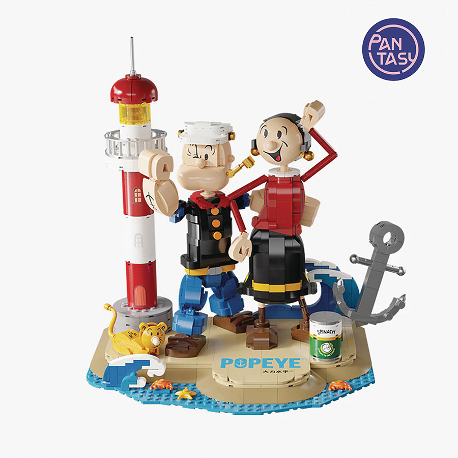 Pantasy Popeye Popeye & Olive Oyl 1209-Piece Building Block Toy