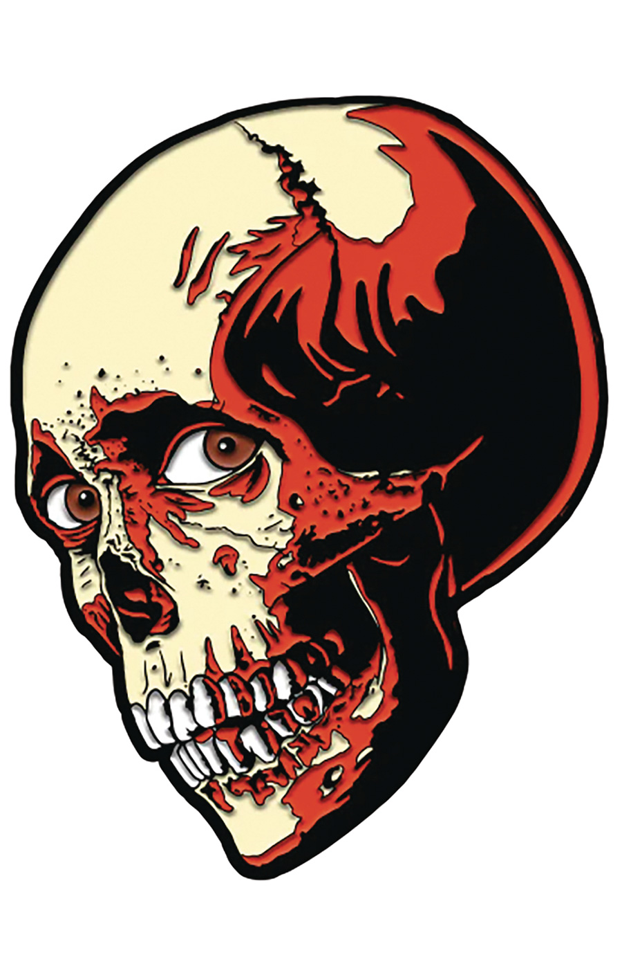 Evil Dead 2 Enamel Pin - Poster Skull