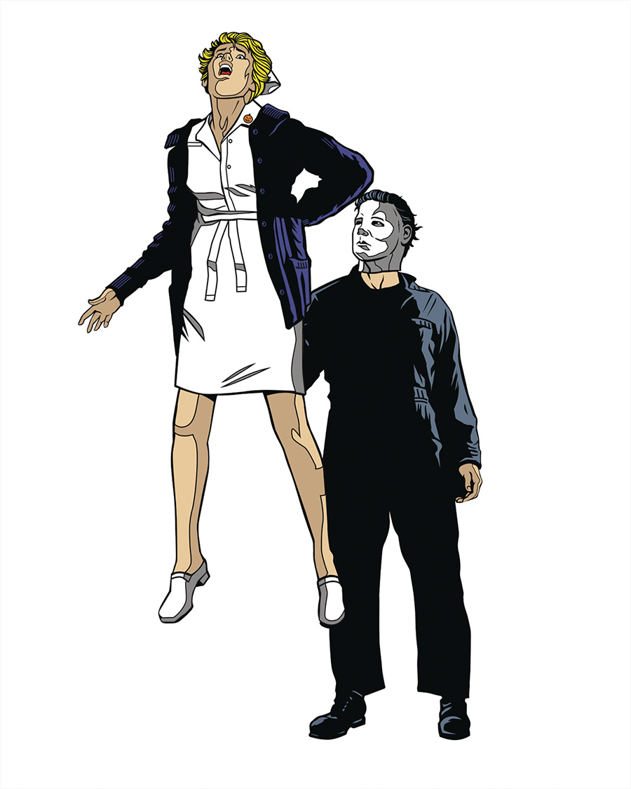 Halloween II Nurse Jill Enamel Pin