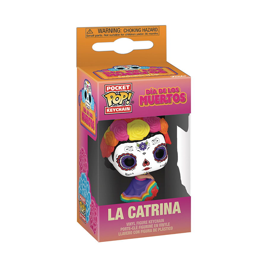 Pocket POP Icons Dia De Los Muertos Figural Keychain - La Catrina