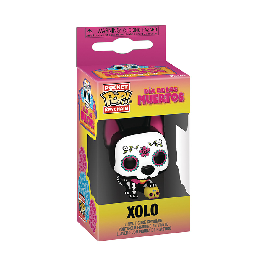 Pocket POP Icons Dia De Los Muertos Figural Keychain - El Xolo