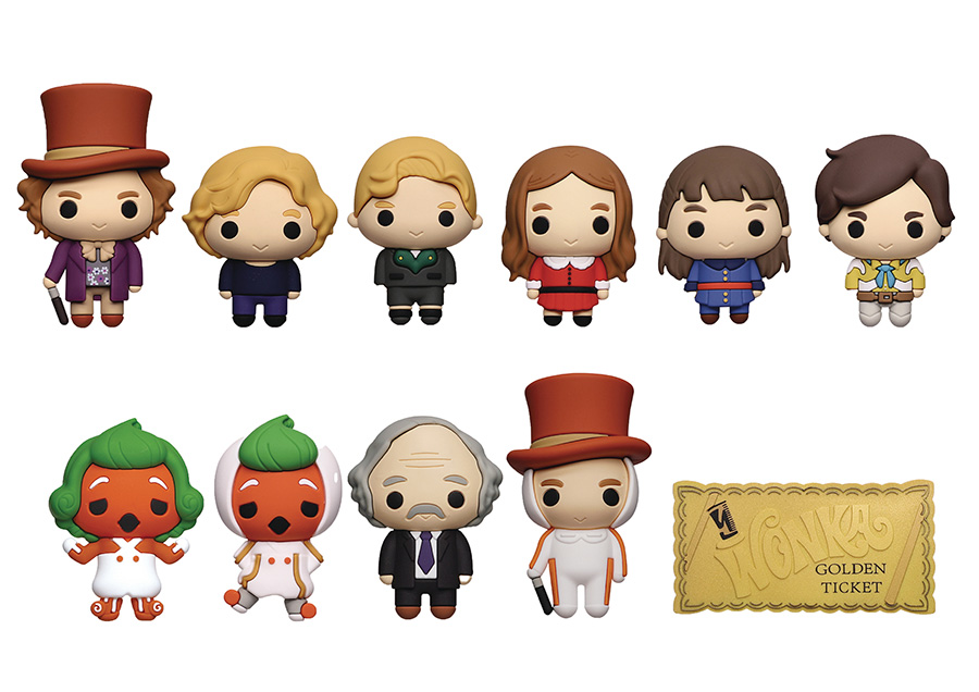 Willy Wonka 3D Foam Bag Clip Blind Mystery Box