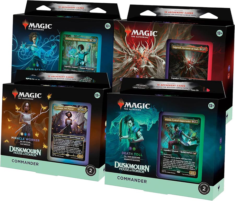 Magic The Gathering Duskmourn House Of Horror Commander Deck Display (4-Count)