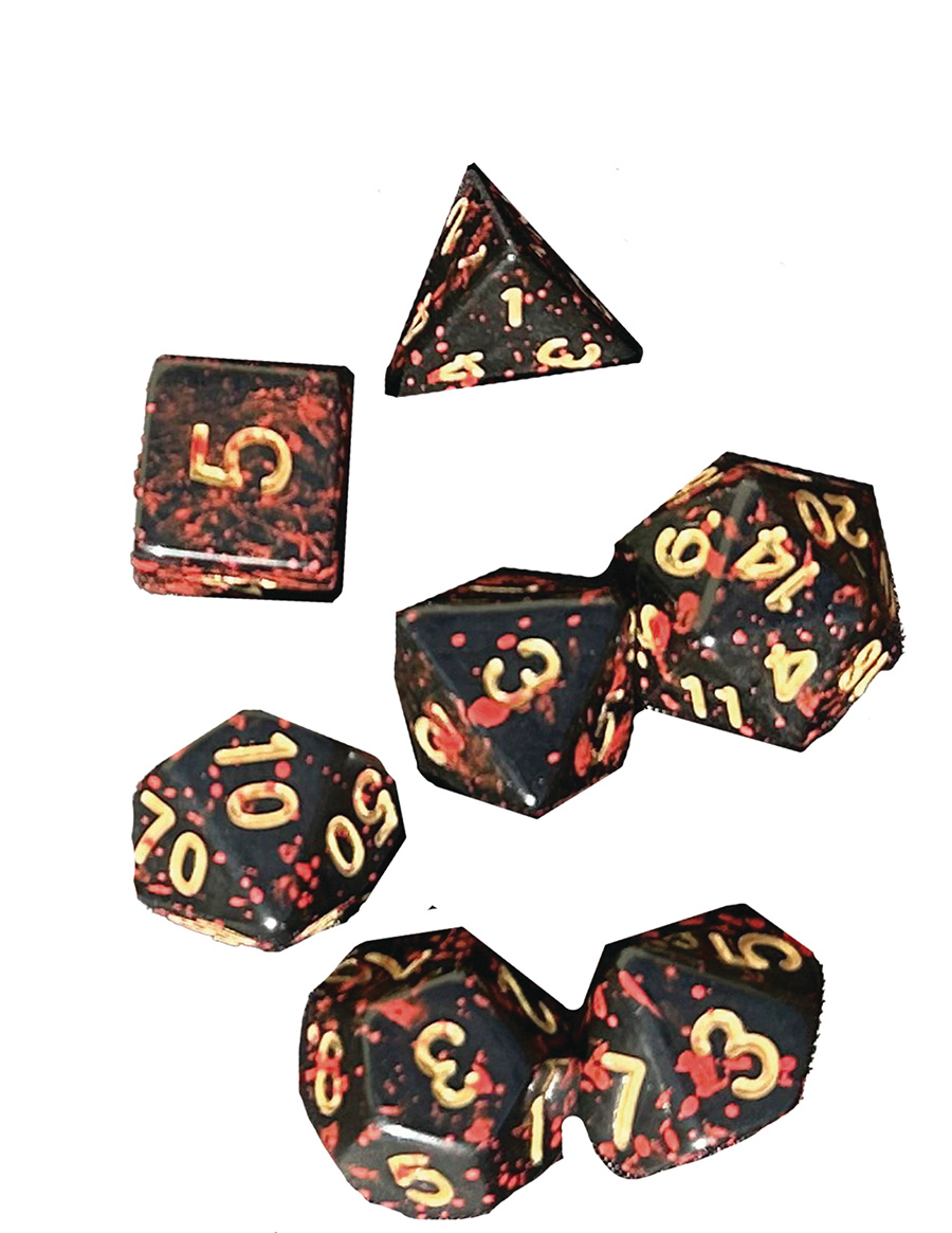 Dungeon Crawl Classics RPG Dice Set - Bloody Kith Horde
