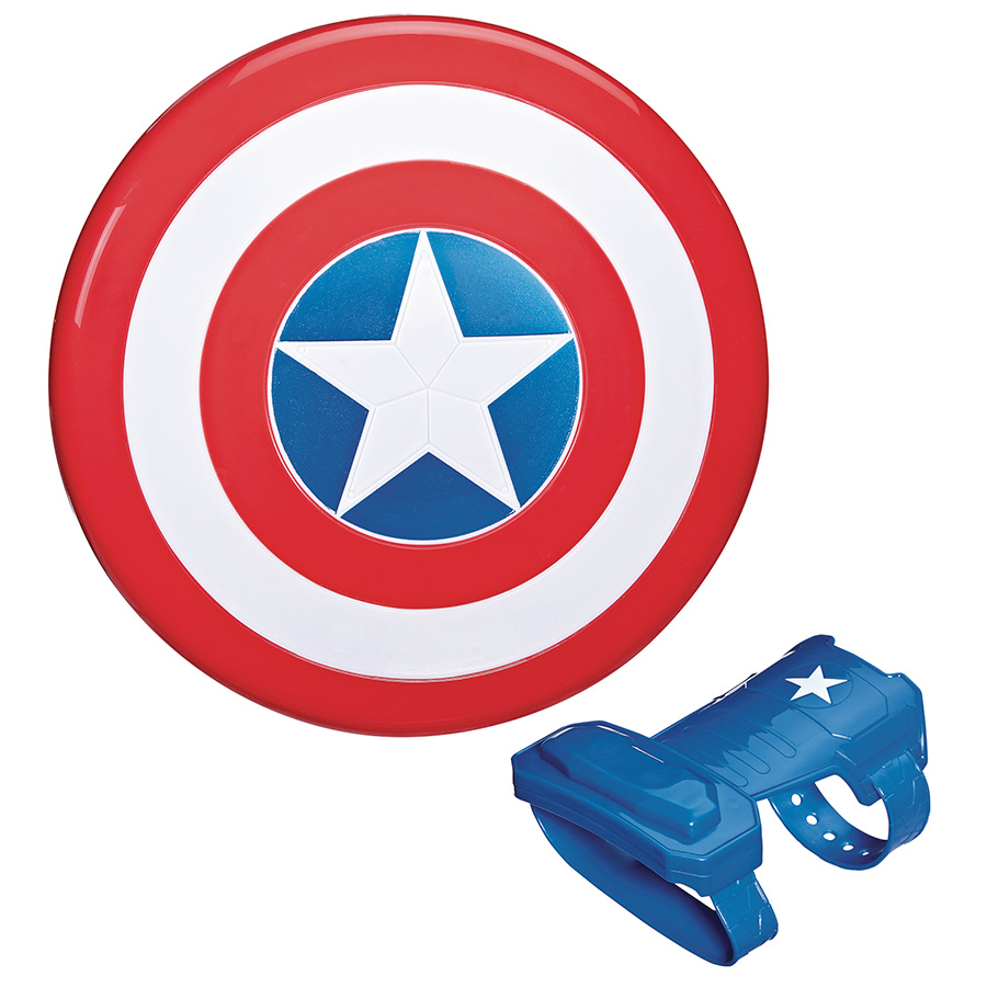 Avengers Captain America Magnetic Shield & Gauntlet Prop Replica