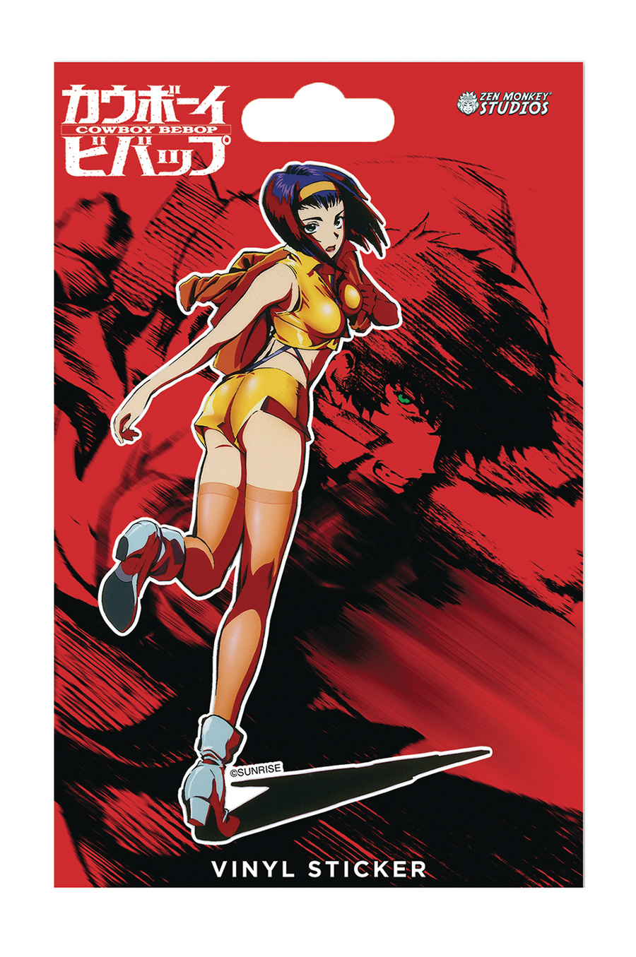 Cowboy Bebop Vinyl Sticker - Faye Running