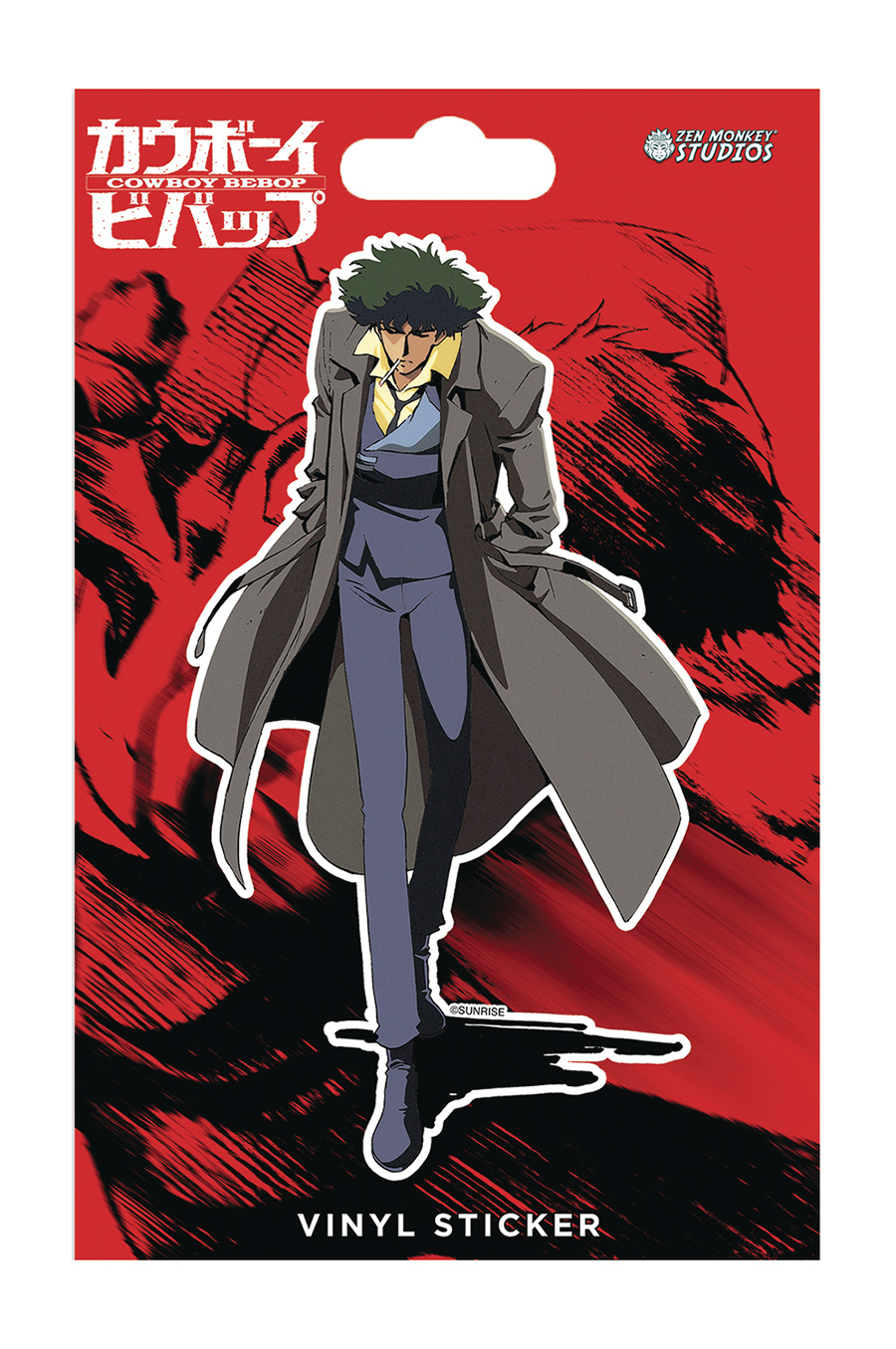 Cowboy Bebop Vinyl Sticker - Spike In Trenchcoat