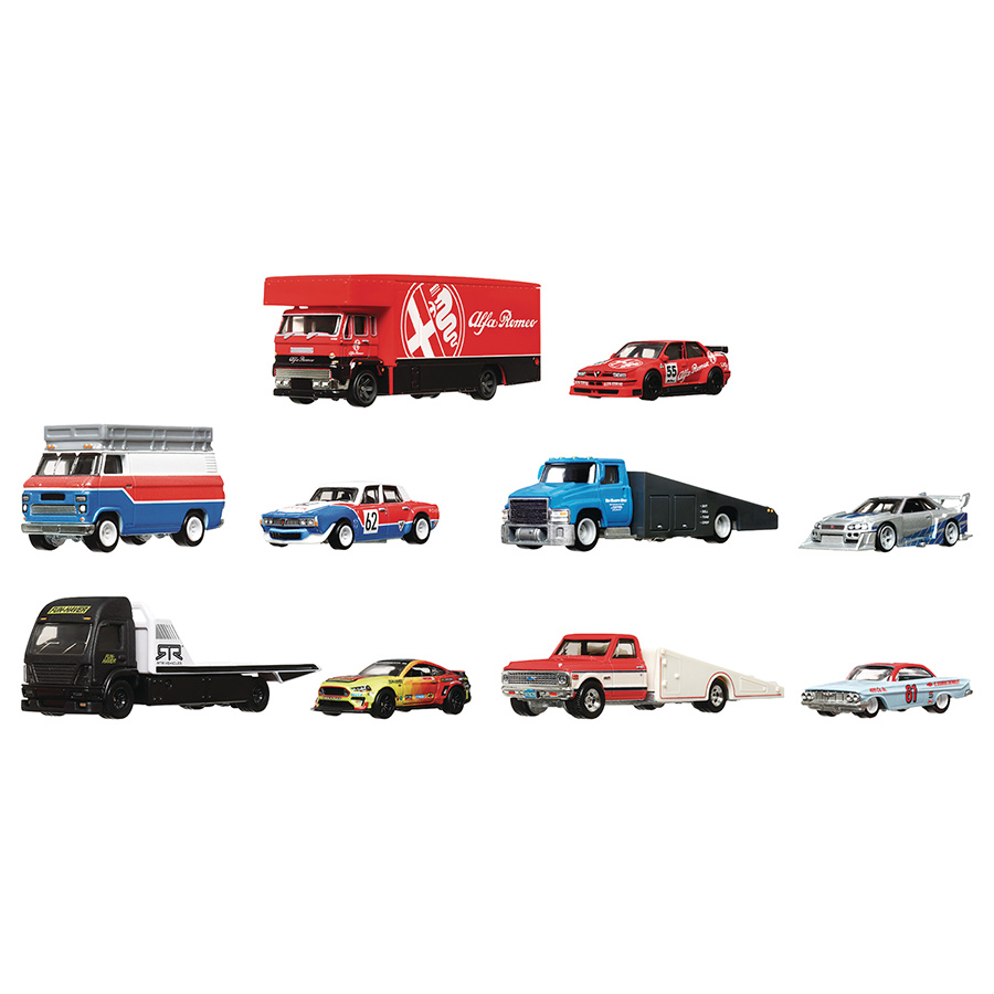 Hot Wheels 1/64 Scale Premium Team Transport Wave B Assortment Case