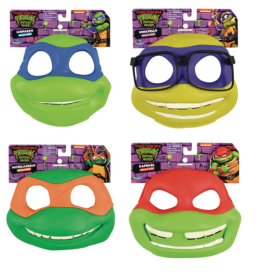 Teenage Mutant Ninja Turtles Turtle Masks Assortment Case