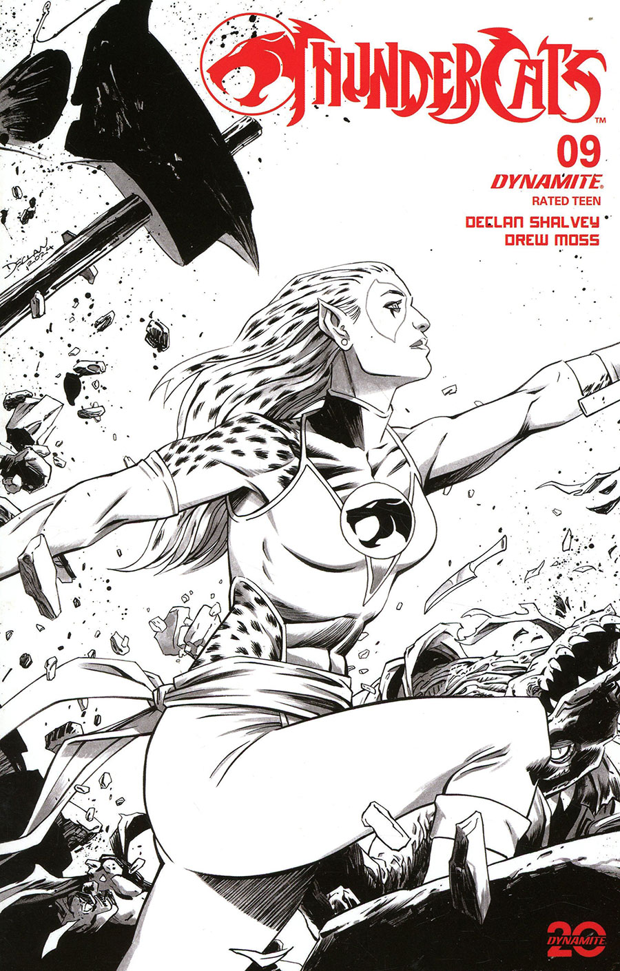 Thundercats Vol 3 #9 Cover J Incentive Declan Shalvey Line Art Cover
