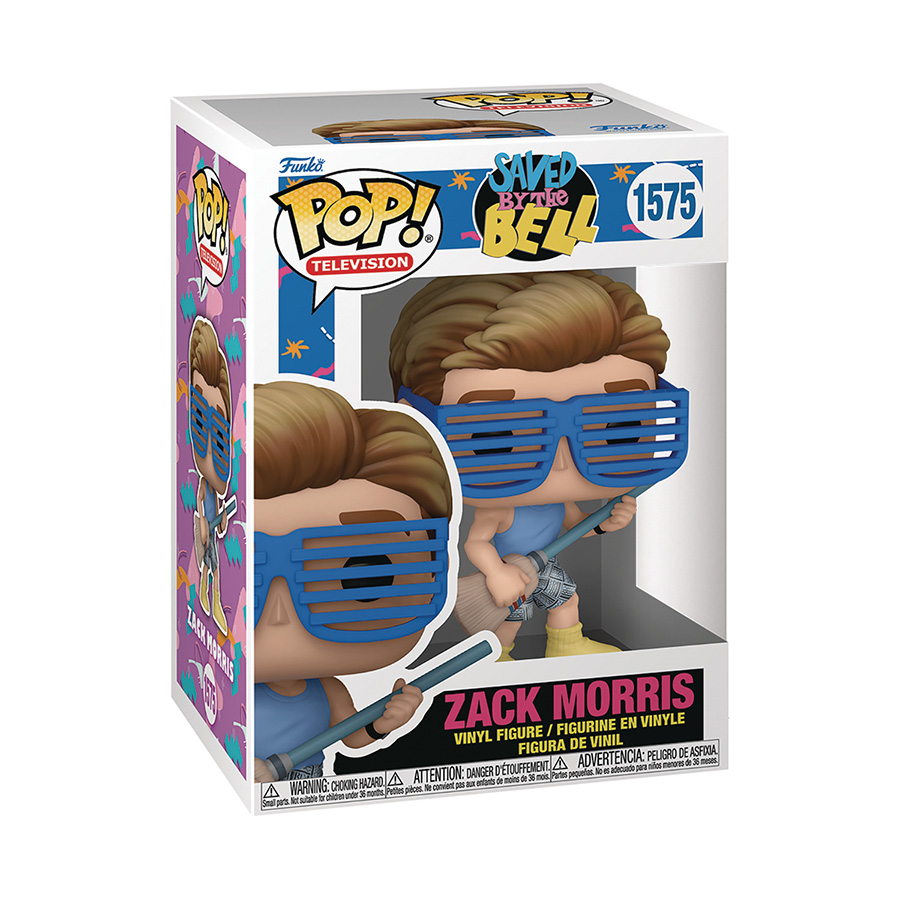 POP Television Saved By The Bell 30th Anniversary Zack Morris Vinyl Figure