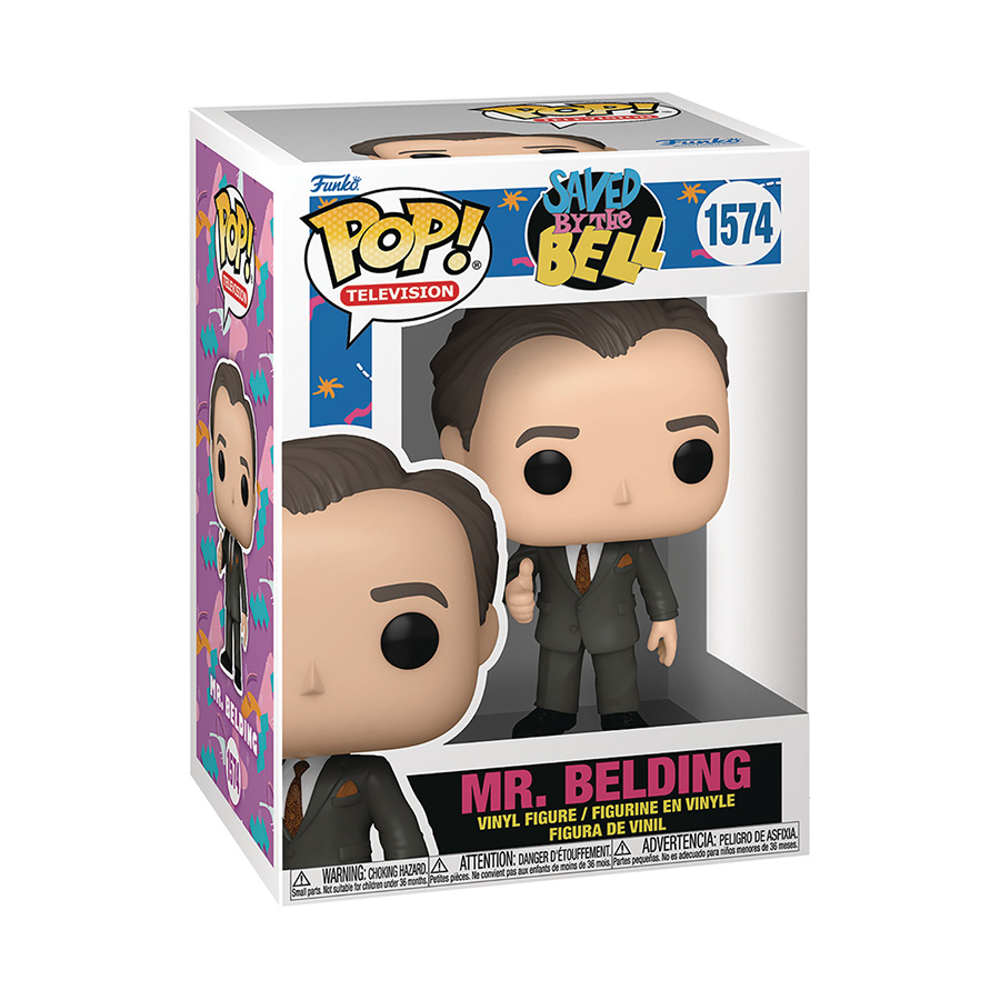 POP Television Saved By The Bell 30th Anniversary Mr Belding Vinyl Figure