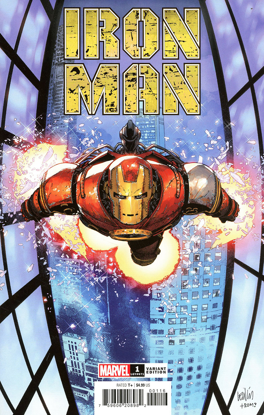 Iron Man Vol 7 #1 Cover H Incentive Leinil Francis Yu Variant Cover