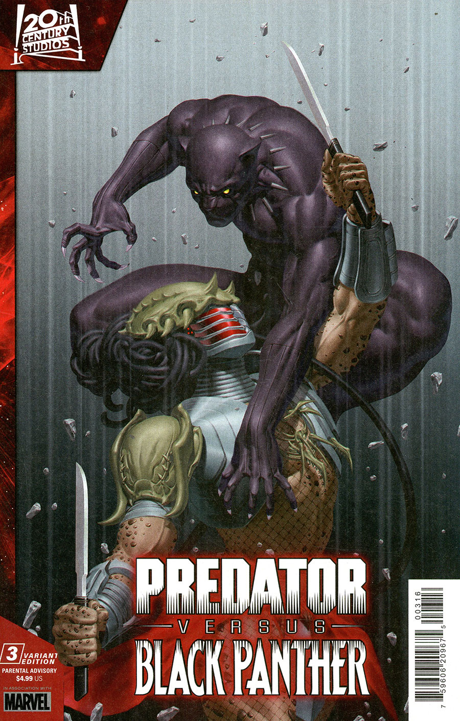 Predator vs Black Panther #3 Cover C Incentive Junggeun Yoon Variant Cover