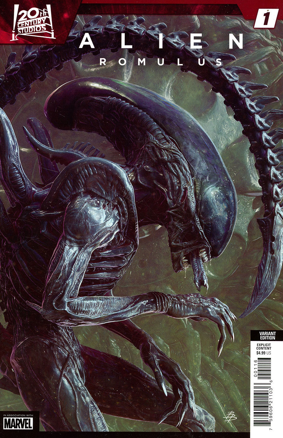 Alien Romulus #1 (One Shot) Cover D Incentive Bjorn Barends Variant Cover