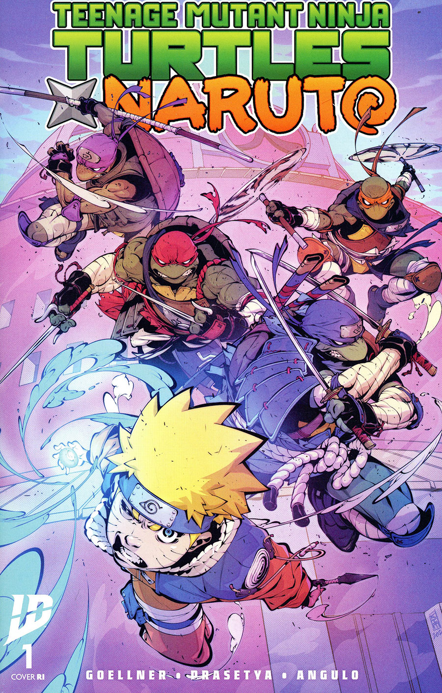 Teenage Mutant Ninja Turtles x Naruto #1 Cover H Incentive Kim Jacinto Variant Cover