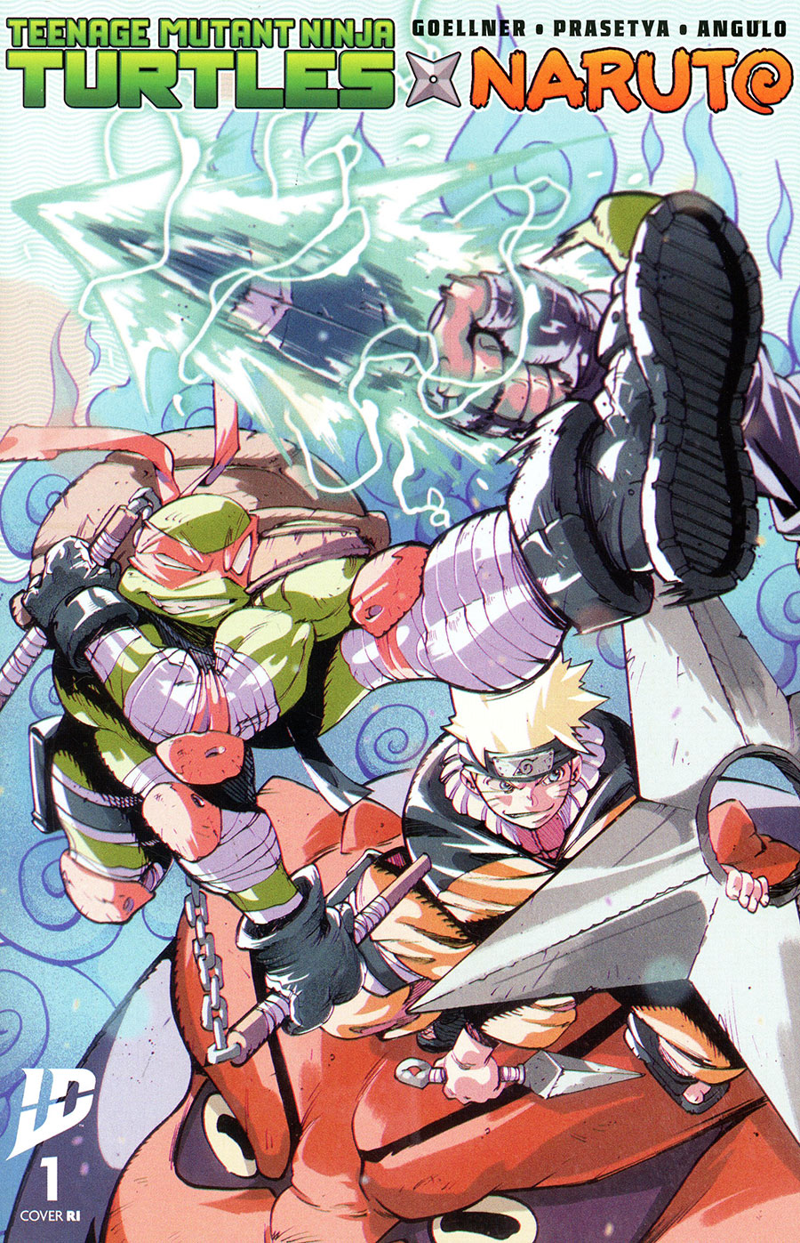 Teenage Mutant Ninja Turtles x Naruto #1 Cover I Incentive Ricardo Lopez Ortiz Variant Cover