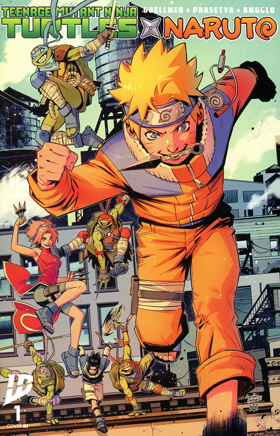 Teenage Mutant Ninja Turtles x Naruto #1 Cover K Incentive Belen Ortega Variant Cover