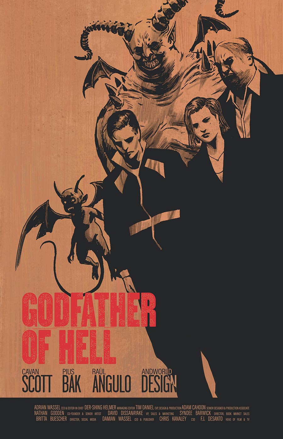 Godfather Of Hell #1 Cover D Incentive Joshua Hixson Reservoir Dogs Movie Poster Homage Variant Cover