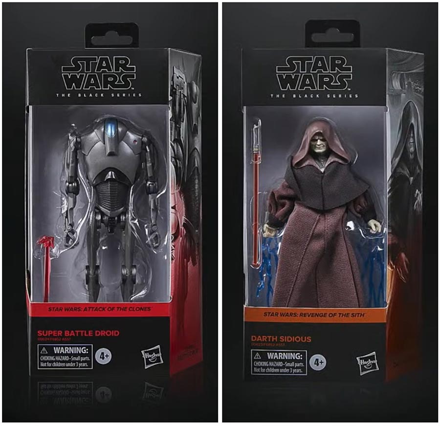 Star Wars Black Series 6-Inch Action Figure Case Assortment (Darth Sidious Super Battle Droid)