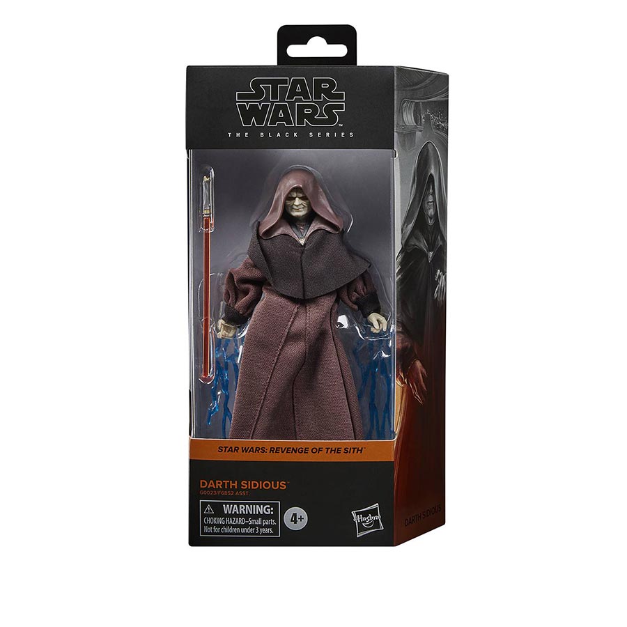 Star Wars Black Series Star Wars Revenge Of The Sith Darth Sidious 6-Inch Action Figure Case