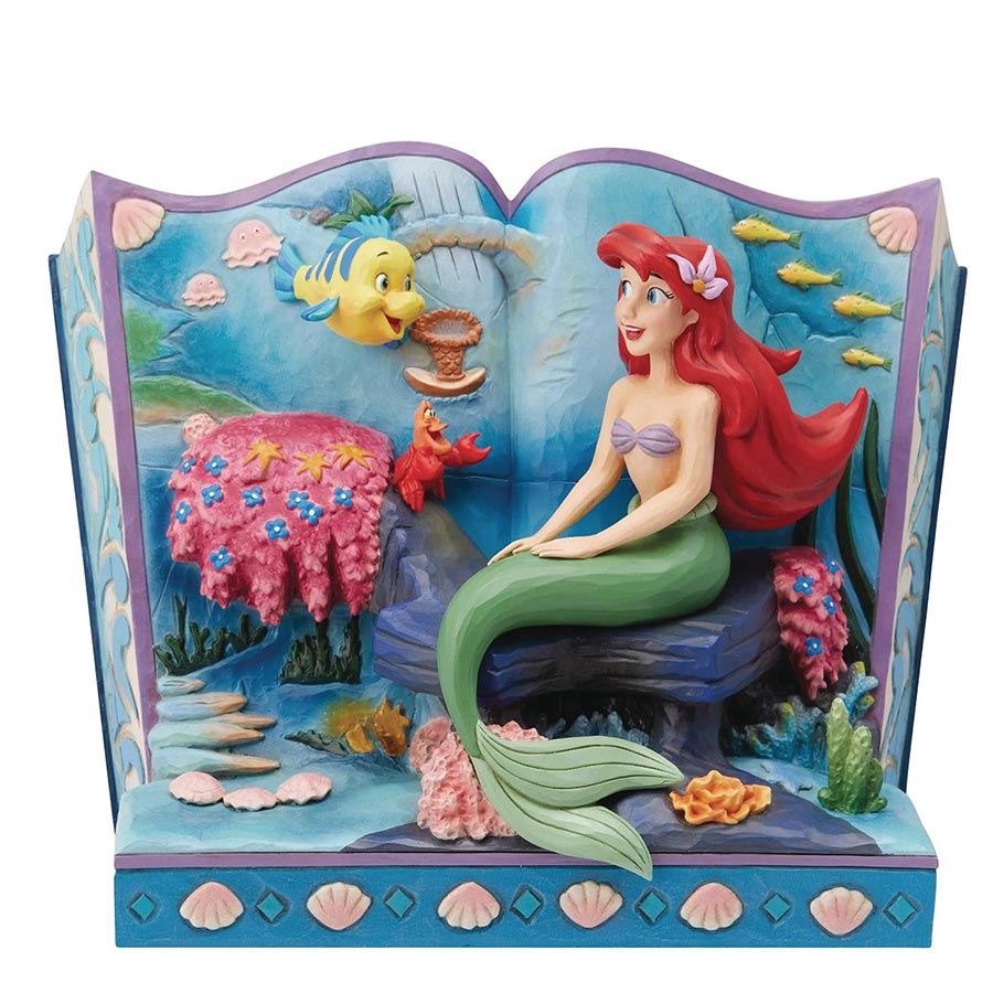 Little Mermaid Ariel Storybook 6.25-Inch Figurine