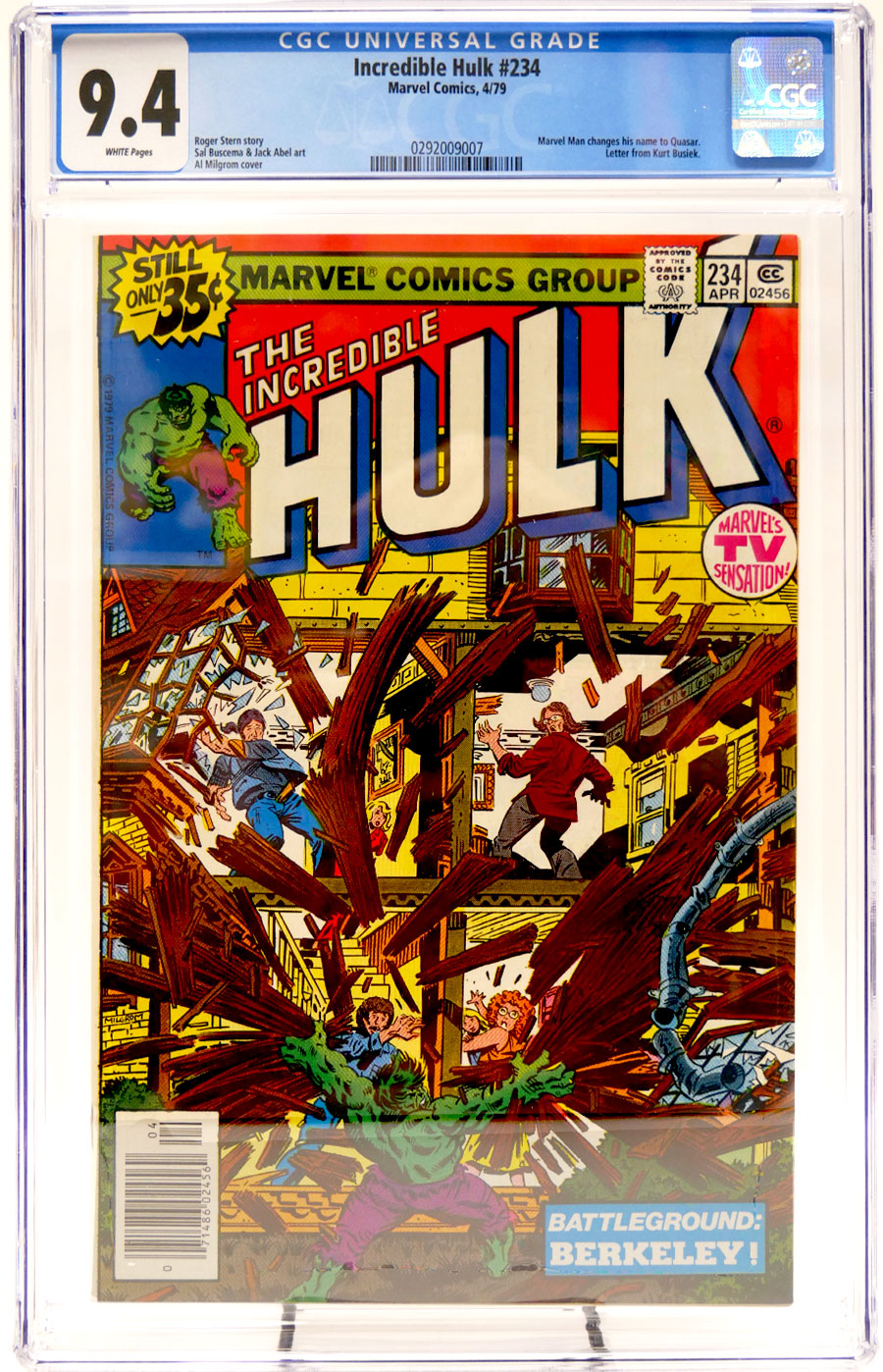 Incredible Hulk #234 Cover B CGC 9.4