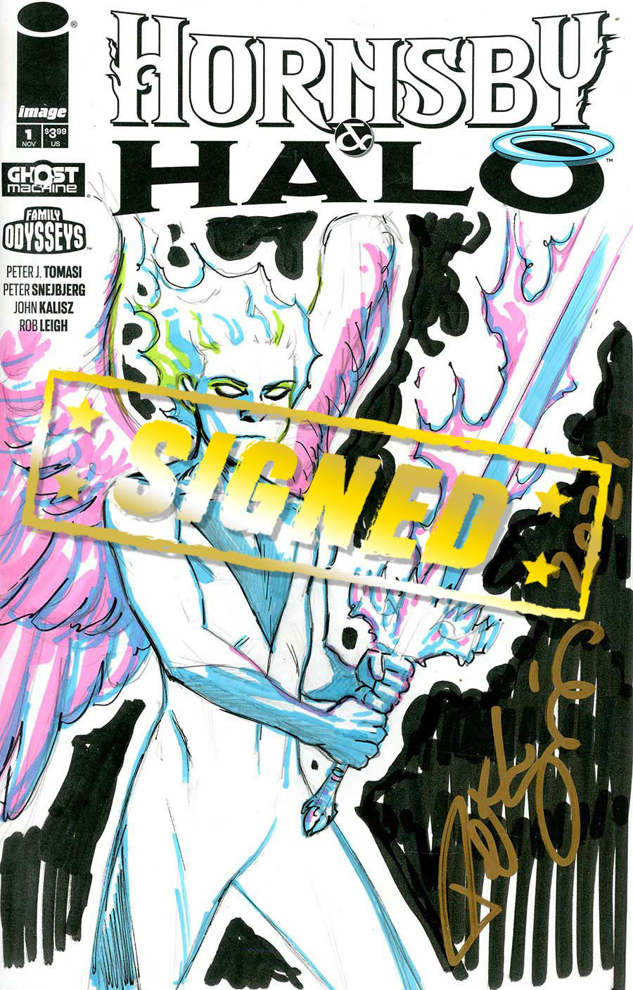 Hornsby & Halo #1 Cover E Incentive Peter Snejbjerg Original Art Hand-Drawn Sketch Variant Cover