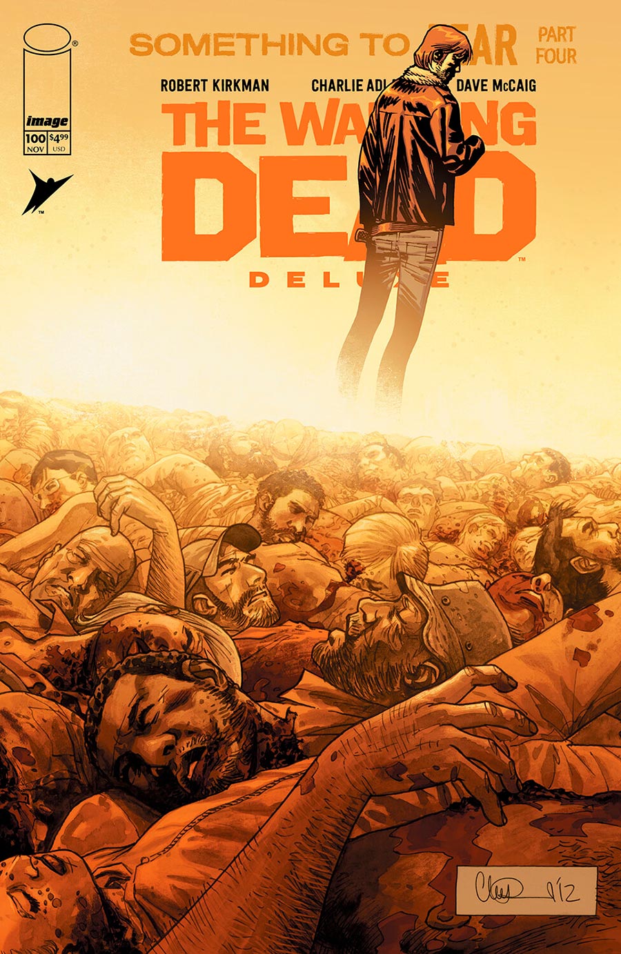 Walking Dead Deluxe #100 Cover F Variant Charlie Adlard & Dave McCaig Wraparound Cover