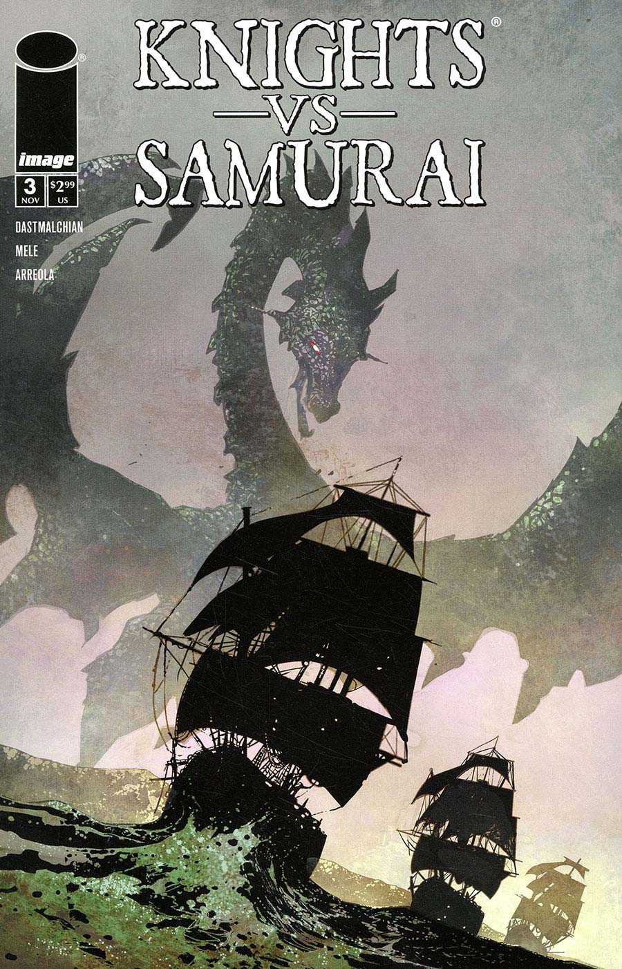Knights vs Samurai #3 Cover A Regular Mirko Colak Cover