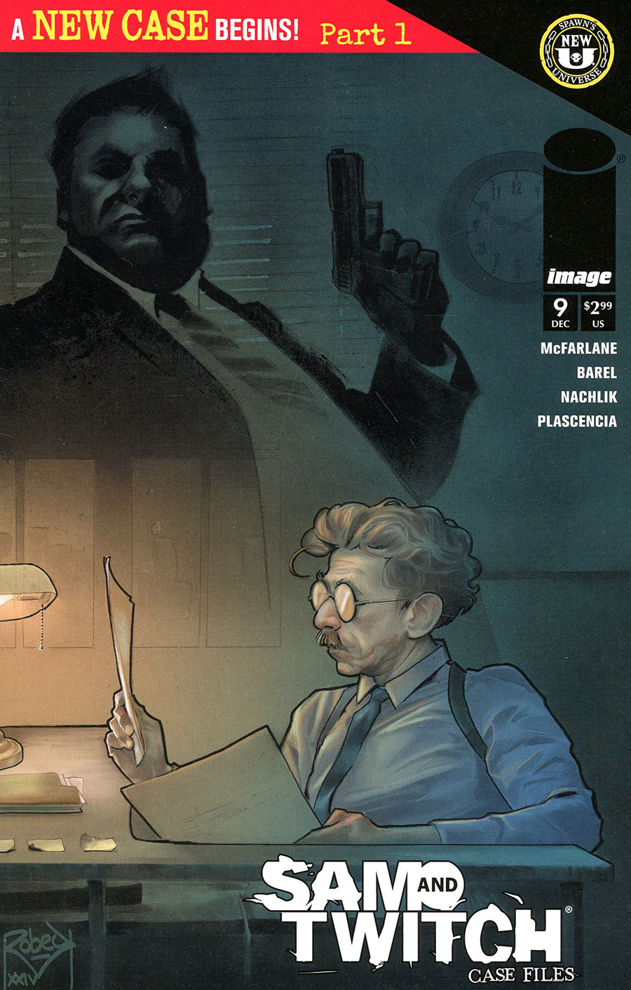 Sam And Twitch Case Files #9 Cover B Variant Thaddeus Robeck Connecting Twitch Cover