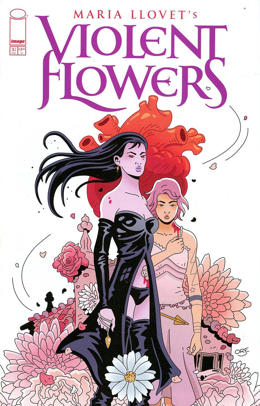 Maria Llovets Violent Flowers #3 Cover D Variant Jesus Orellana Cover