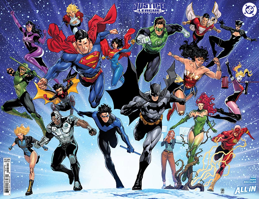 Justice League Unlimited #1 Cover I Variant Daniel Sampere Wraparound Raised UV Foil Cover (DC All In)